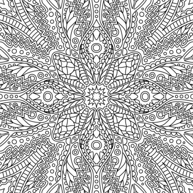 Doğrusal dikişsiz desenli boyama kitabı için sanat