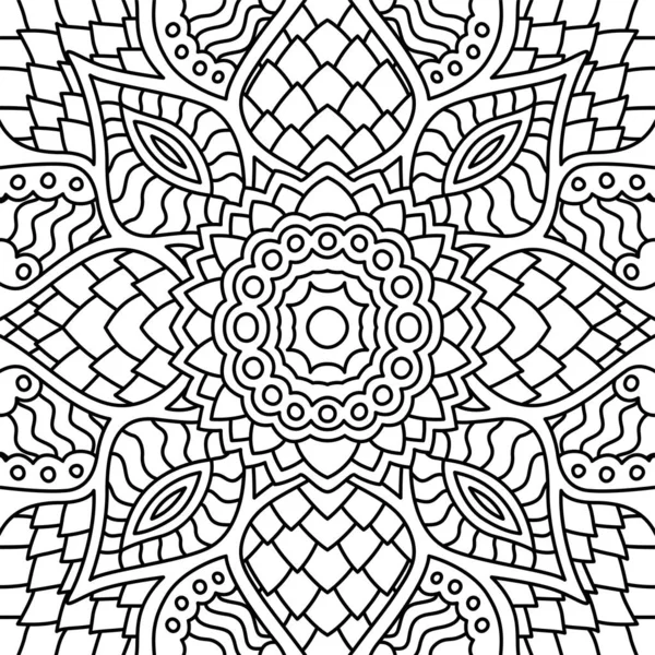 Boyama kitabı için seamless modeli siyah beyaz