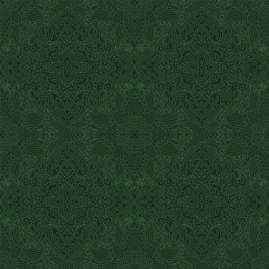 Yeşil dikişsiz desenli soyut doğrusal sanat