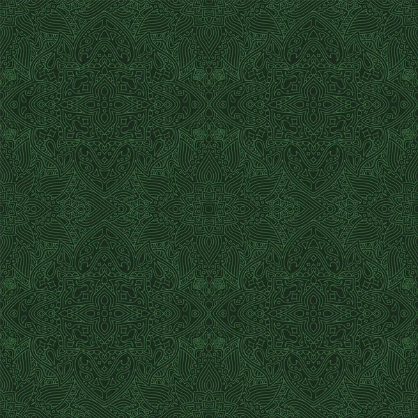 Yeşil dikişsiz desenli soyut doğrusal sanat