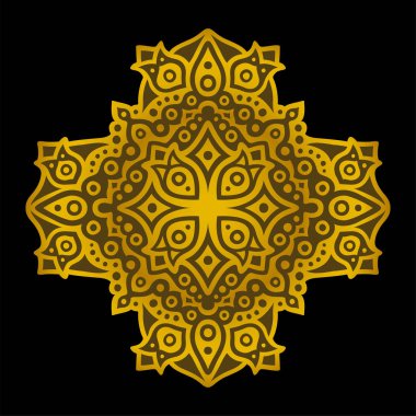 Soyut parlak altın desenli renkli sanat