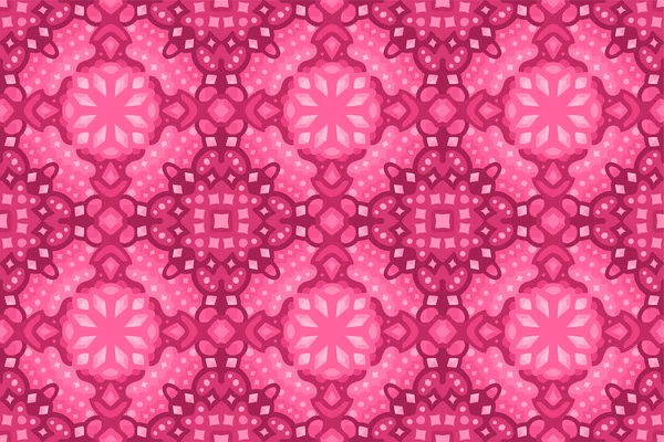 Schöne Bunte Web Hintergrund Mit Rubinfarbenen Nahtlosen Muster Mit Kristallen — Stockvektor