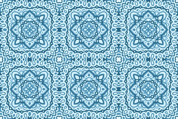 Синий Паутиновидный Фон Бесшовным Рисунком — стоковый вектор