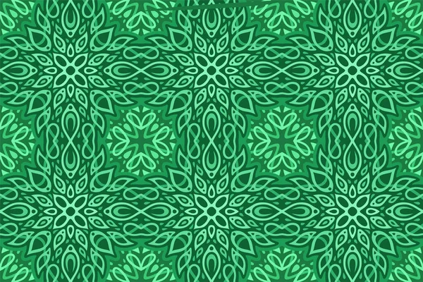 Green Web Background Beautiful Abstract Seamless Pattern Leaves — Stock Vector