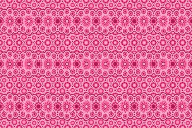 Dekoratif sakura çiçekleri olan güzel, pembe, pürüzsüz bir desen.