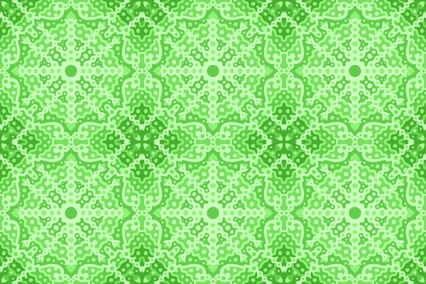 Beautiful Green Web Background Abstract Seamless Pattern — Stock Vector