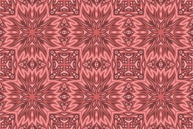 Güzel kırmızı, soyut, pürüzsüz desenli, stilize ateş alevleri.