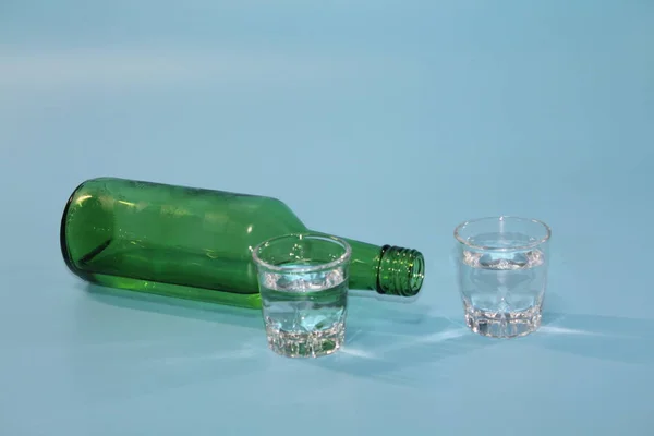 Vasos Soju Soju Claros — Foto de Stock