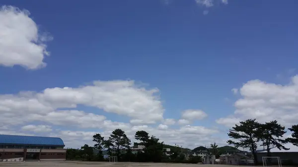 White Cloud Floating Blue Sky — Stock Photo, Image