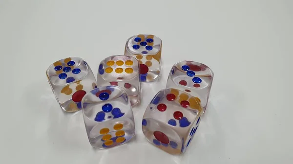 Transparante Body Dice Voor Het Spelen Van Spelletjes — Stockfoto