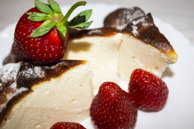 Taze çilek. Çilek arka plan. desen doku. Macr