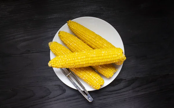 Grains of ripe corn. macro. Corn on the cob, the food is ripe, j