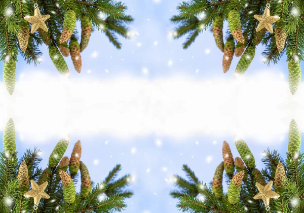 Yassı Noel. Noel arkaplanı şenliği. Yeni yıl ve Noel. Noel afişi. Kopyalama alanı