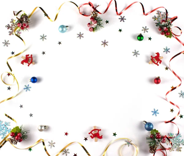 Yassı Noel. Noel arkaplanı şenliği. Yeni yıl ve Noel. Noel kartı geçmişi. Çerçeve. İzole et. kopyala-yapıştır