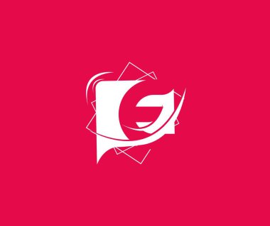modaya uygun modern logosu ile yaratıcı tipografi harf E