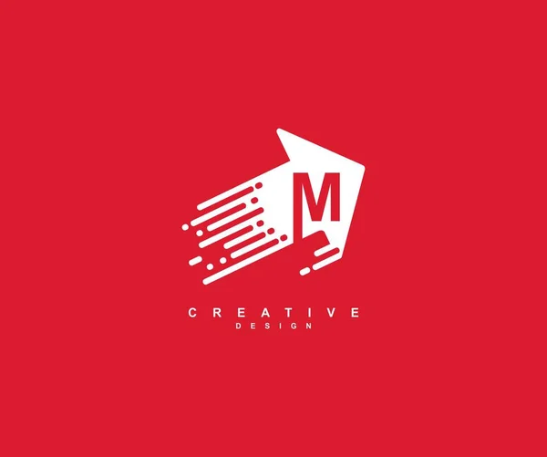 Trendiges Modernes Logo Mit Kreativer Typografie Buchstabe — Stockvektor