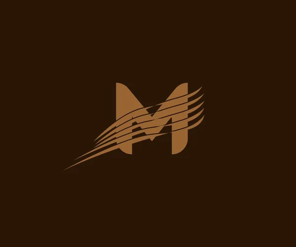Modaya Uygun Modern Logosu Ile Yaratıcı Tipografi Harf — Stok Vektör