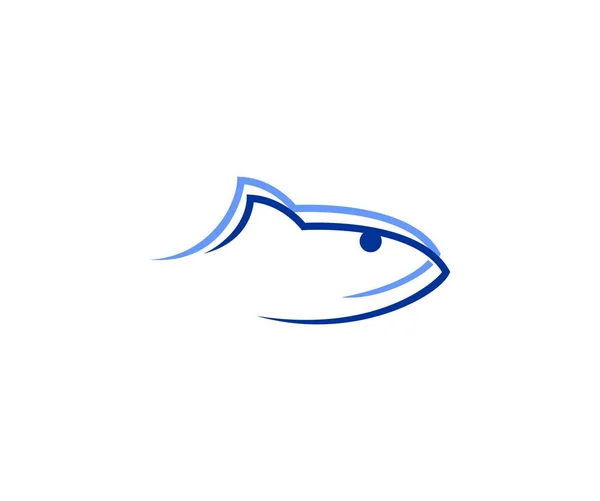 Modern Trendy Fish Logo Design Template Vector — Stock Vector