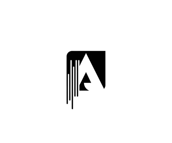 Μοντέρνα Σύγχρονη Λογότυπο Λογότυπο Τετράγωνο Σχήμα Γράμμα — Διανυσματικό Αρχείο
