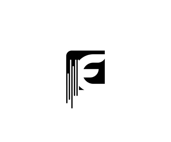 Модний Сучасний Логотип Логотип Квадратної Форми Буквою — стоковий вектор