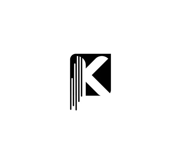 Modny Nowoczesny Logo Logo Kwadratowy Kształt Litery — Wektor stockowy