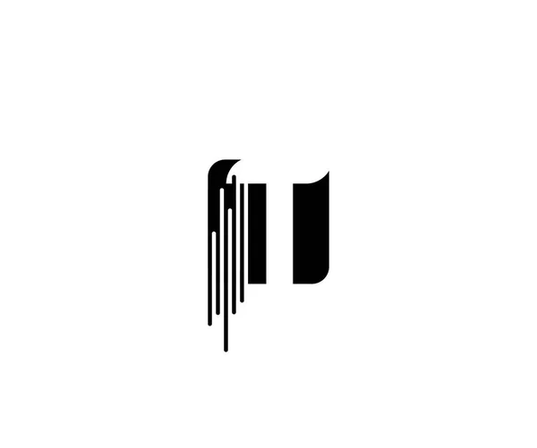 Trendiga Moderna Logotyp Fyrkantig Form Logotyp Med Bokstaven — Stock vektor