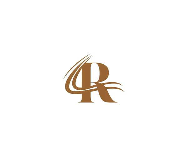 Logotipo Luxo Com Asas Carta Tipografia Criativa — Vetor de Stock