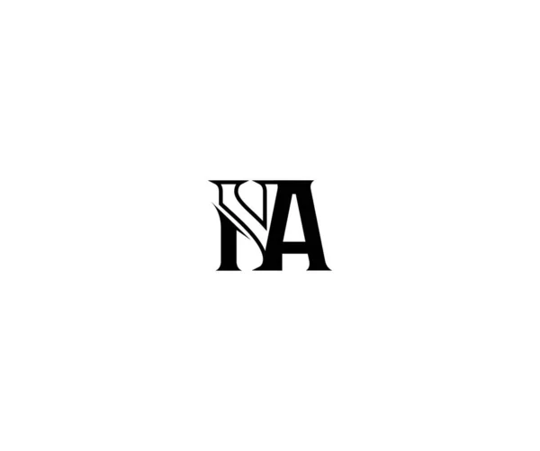 Logotipo Lineal Minimalista Con Monograma Vinculado Letras Iniciales — Archivo Imágenes Vectoriales