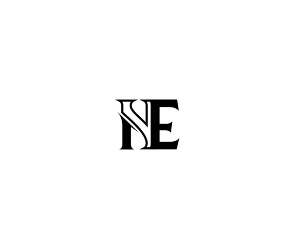 Μινιμαλιστική Γραμμική Λογότυπο Συνδεδεμένο Μονόγραμμα Των Αρχικών Γραμμάτων — Διανυσματικό Αρχείο