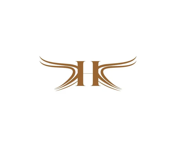 Logo Luxe Avec Ailes Typographie Créative Lettre — Image vectorielle