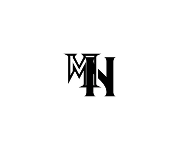 Μινιμαλιστική Γραμμική Λογότυπο Συνδεδεμένο Μονόγραμμα Των Αρχικών Γραμμάτων Εκατ — Διανυσματικό Αρχείο