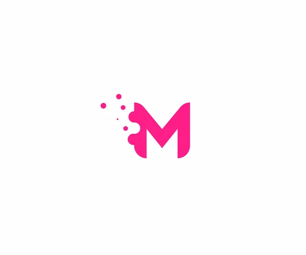 Monogramm Logo Mit Punktedesign Kreative Typografie Buchstabe — Stockvektor