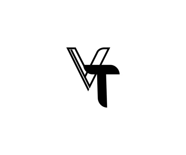 Логотип Лінійного Контуру Монограми Пов Язаними Літерами — стоковий вектор