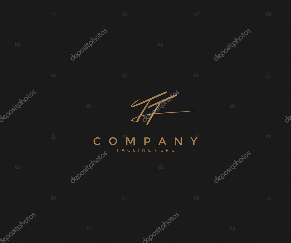 Handwritting Signature Letter TT Logotype
