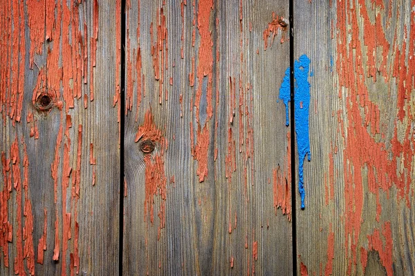 Old worn painted boards — Stockfoto