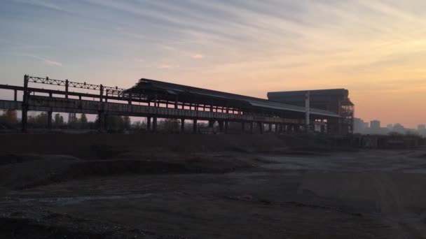 Вид Старую Заброшенную Промышленную Зону Сесто Сан Фаланни Италия Европа — стоковое видео