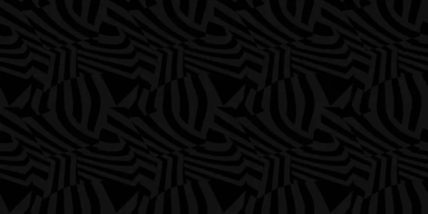 Oscuro Negro Inconsútil patrón abstracto Vector Ilustración — Vector de stock