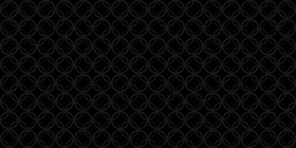 幾何学的ダークブラックシームレスな抽象パターンベクトルイラスト — ストックベクタ