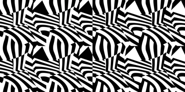 Göz kamaştırıcı Kamuflaj Siyah ve Beyaz Kusursuz Soyut Desen Vektör İllüstrasyonu