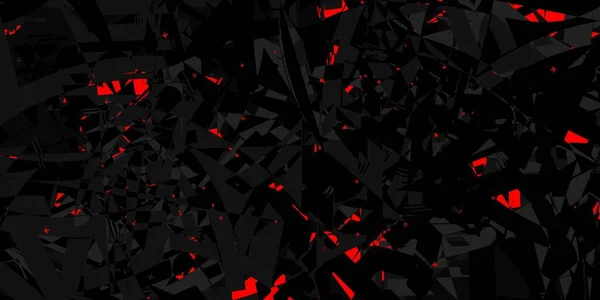 Abstract Dark Black Pattern Vector Illustration Geometric Background Art — Stock Vector