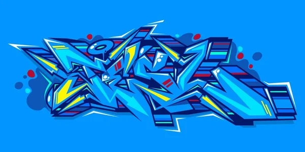 Abstrakt Word Umožňuje Graffiti Styl Písma Psaní Vektorové Ilustrace — Stockový vektor