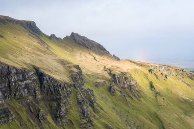 Old Man of Storr in Scotland, in the north, isle of Skye clipart