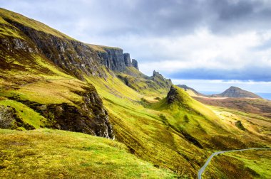 Old Man of Storr in Scotland, in the north, isle of Skye clipart