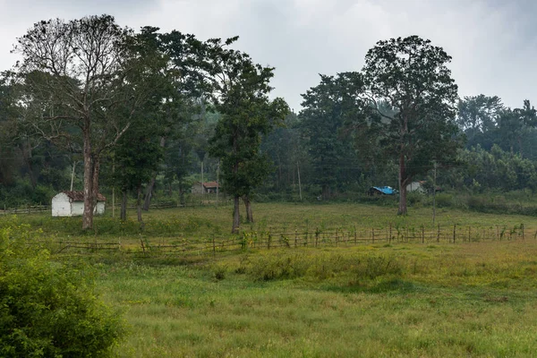 Ilapura Karnataka India November 2013 Perumahan Kecil Tepi Tanah Rawa — Stok Foto