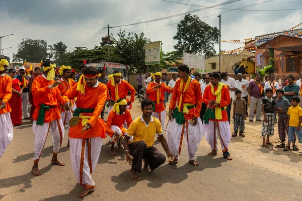 Mellahalli Επαρχεία Karnataka Της Ινδίας Νοεμβρίου 2013 Παρέλαση Rajyotsava Karnataka — Φωτογραφία Αρχείου