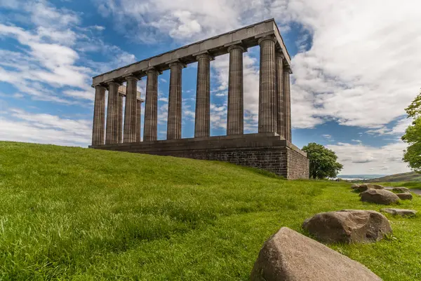 Edimburgo Escocia Reino Unido Junio 2012 Monumento Nacional Una Serie — Foto de Stock