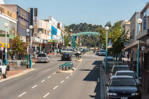 Burnie Tasmania Ausztrália December 2009 Main Street Vásárlás Street Downtown — Stock Fotó