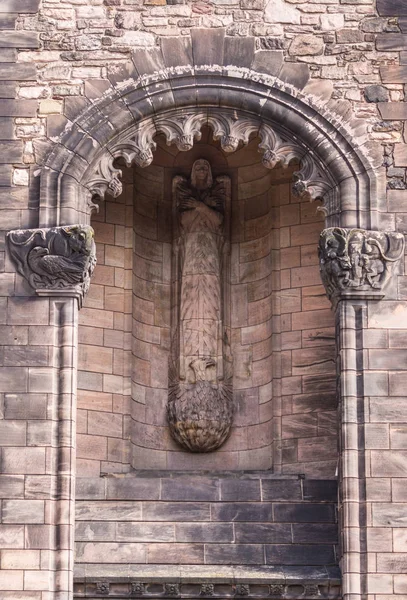 Edinburgh Skottland Storbritannien Juni 2012 Nisch Med Staty Ängel Som — Stockfoto