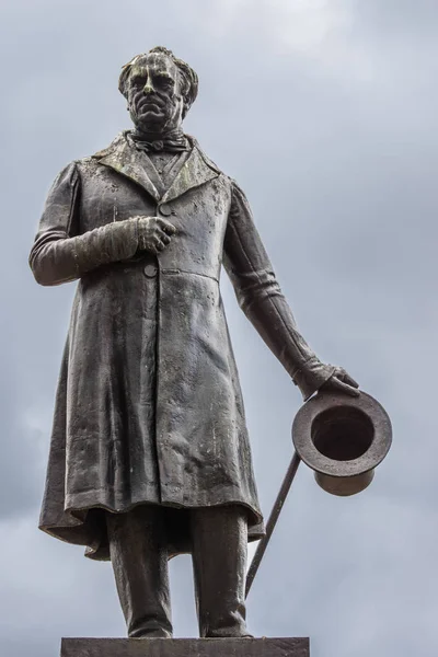 Glasgow Scotland June 2012 Closeup Black Bronze James Oswald Statue — Stock Photo, Image