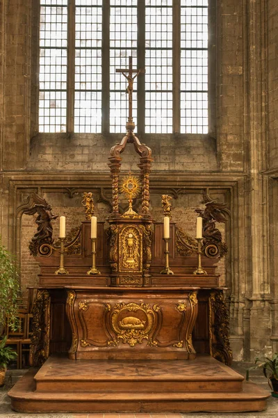 Dunkerque França Setembro 2018 Saint Eloi Church Dunkirk Altar Espírito — Fotografia de Stock